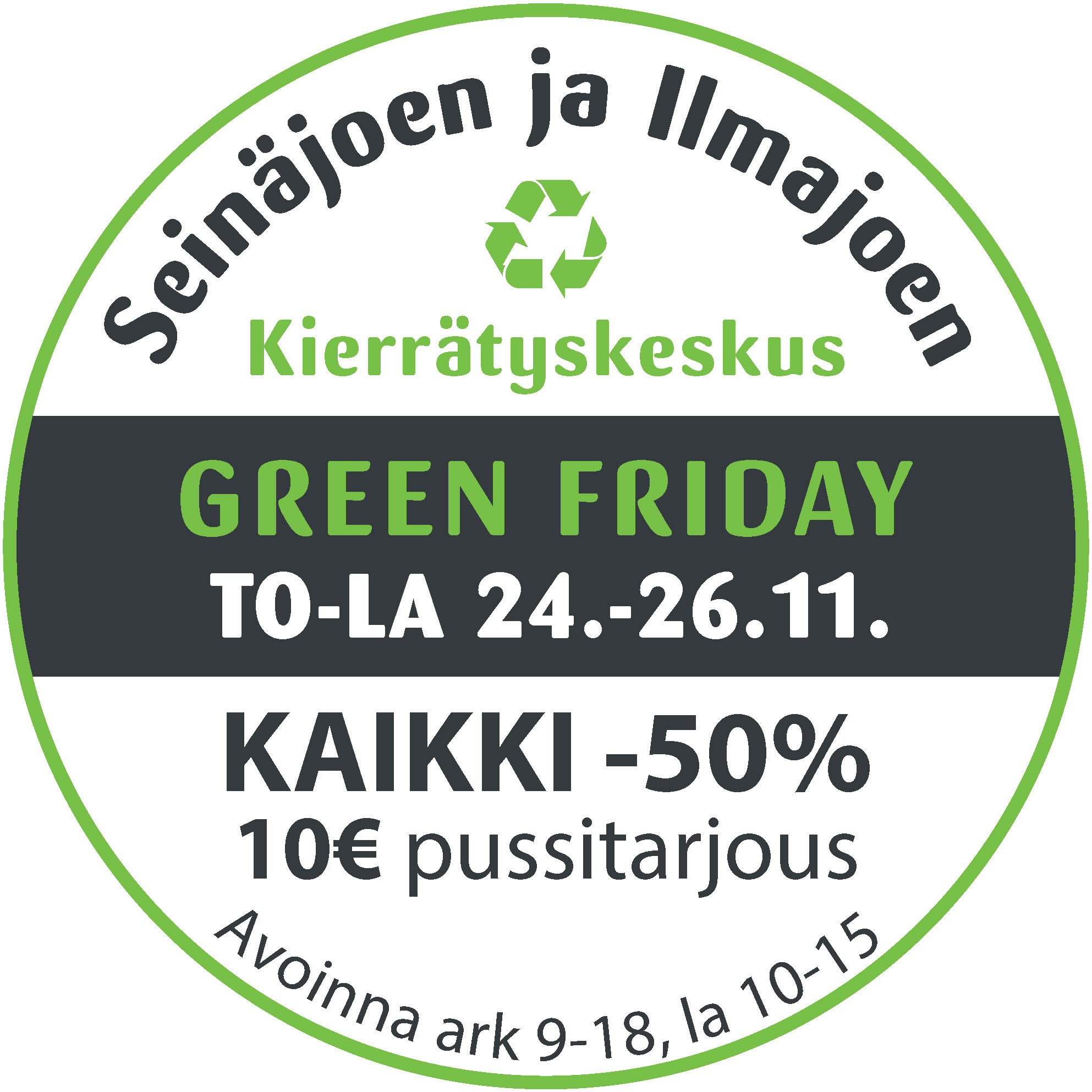 You are currently viewing Green Friday 24.-26.11.